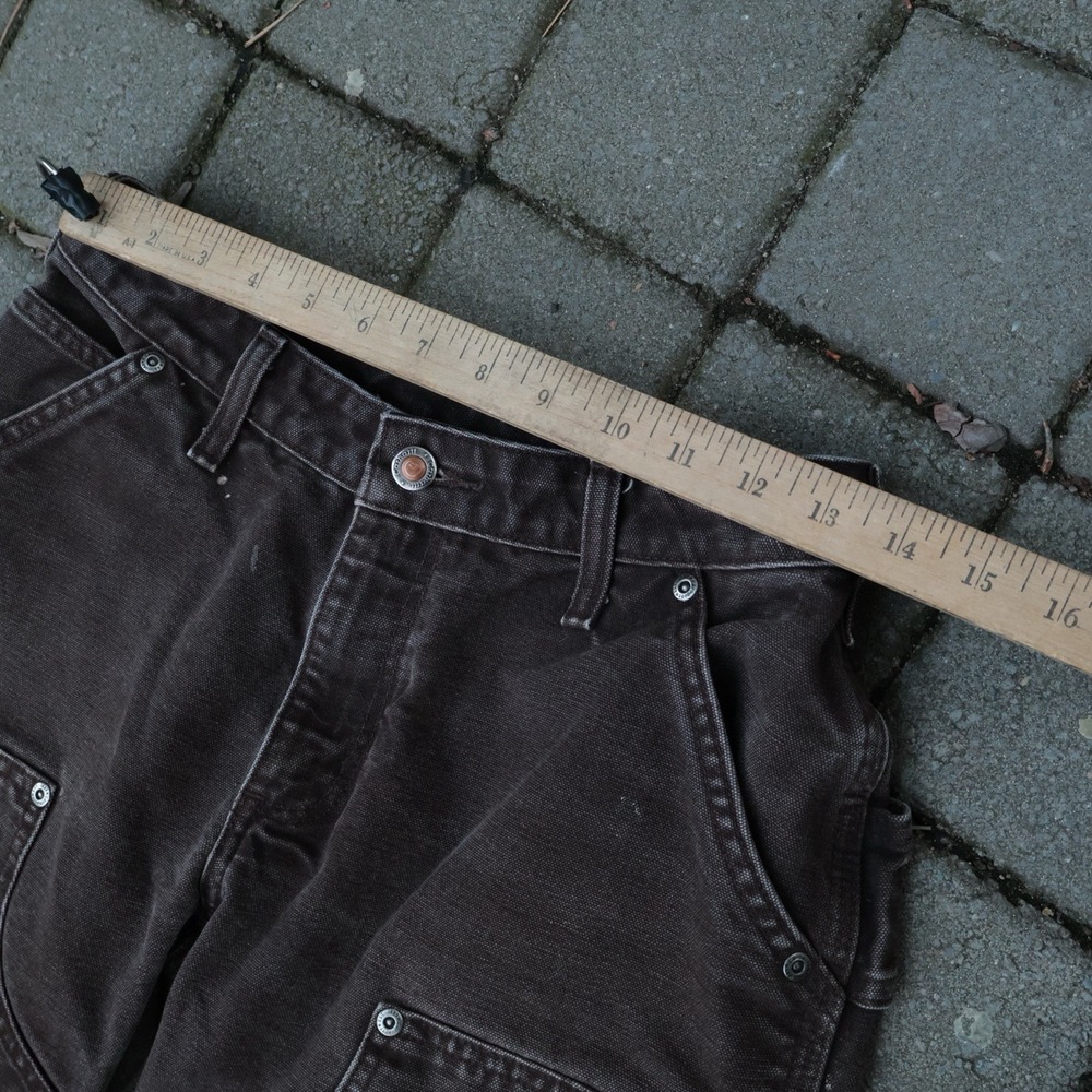 Vintage Carhartt WB136 DKB Double Knee Pants fits 27x30 Paint Speckle Carpenter - Picture 3 of 11